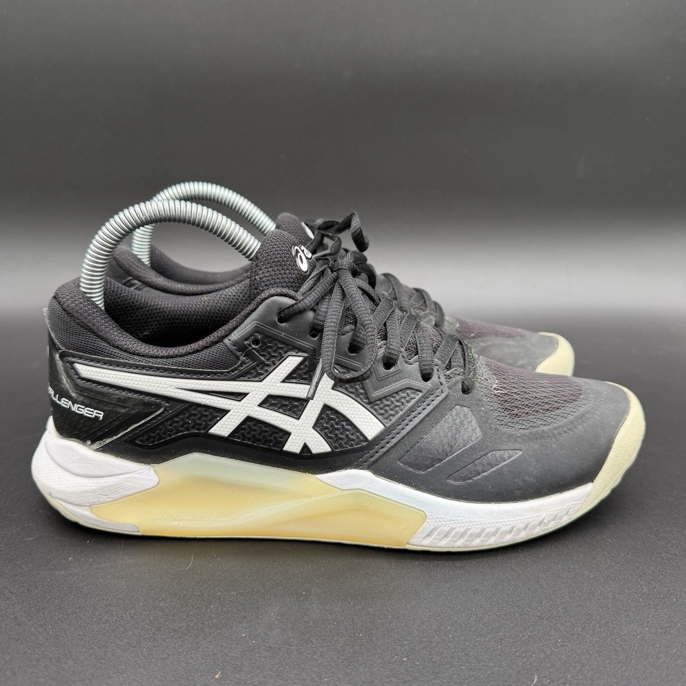Asics Gel-Challenger 13 Mens Sz 6 Black White‎  Athletic Tennis Shoes Pickleball